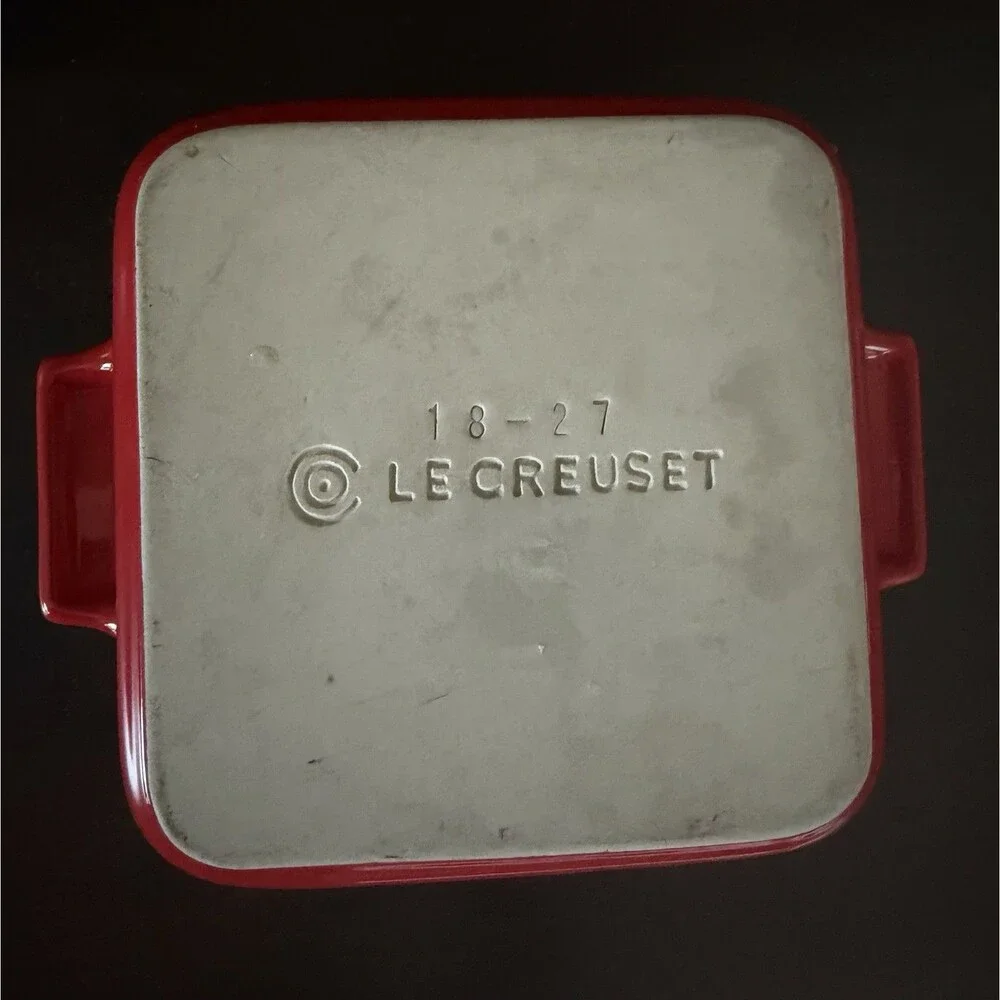 Le Creuset 6 Inch Square Stoneware Baking Dish Red